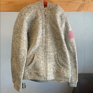 DKNY girl sweater size 14/16 with fuzzy inside